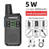 Mini Walkie Talkie ABBREE AR-M3 UHF Long Range Dual PPT USB Charging Portable Communicator Two way Radio - TheWellBeing4All