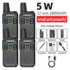 Mini Walkie Talkie ABBREE AR-M3 UHF Long Range Dual PPT USB Charging Portable Communicator Two way Radio - TheWellBeing4All