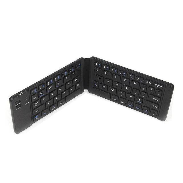 Portable Folding Bluetooth Mini Keyboard Foldable Wireless US Spainsh SP Keypad for IOS/Android/Windows ipad Tablet - TheWellBeing4All