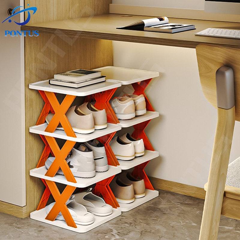 Shoe Rack Folding Shoe Cabinet Multi-layer Shoes Storage Organizer Space-Saving - TheWellBeing4All