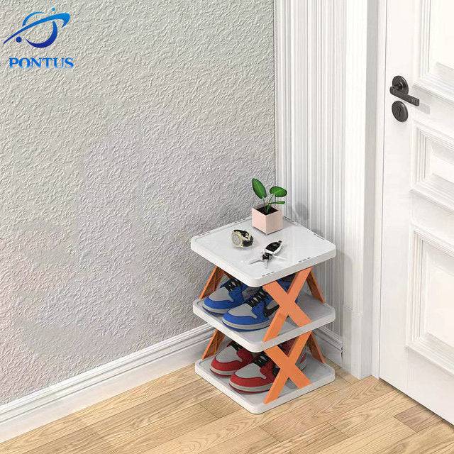 Shoe Rack Folding Shoe Cabinet Multi-layer Shoes Storage Organizer Space-Saving - TheWellBeing4All