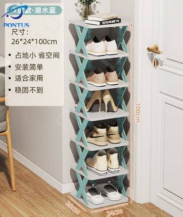 Shoe Rack Folding Shoe Cabinet Multi-layer Shoes Storage Organizer Space-Saving - TheWellBeing4All