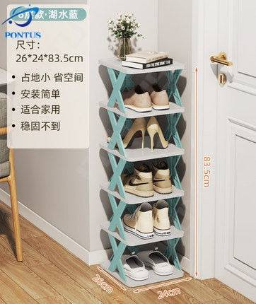 Shoe Rack Folding Shoe Cabinet Multi-layer Shoes Storage Organizer Space-Saving - TheWellBeing4All