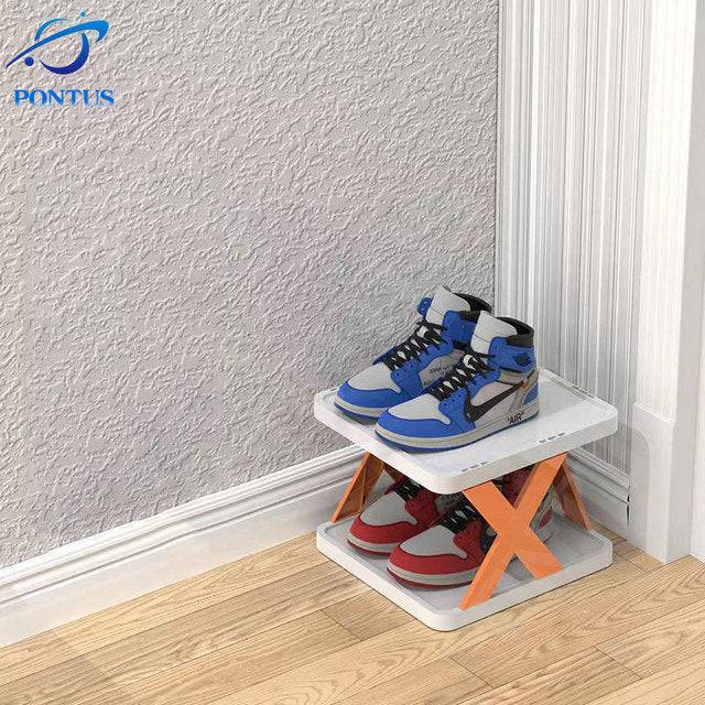 Shoe Rack Folding Shoe Cabinet Multi-layer Shoes Storage Organizer Space-Saving - TheWellBeing4All