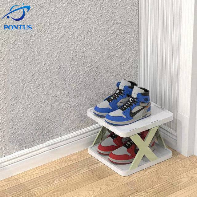 Shoe Rack Folding Shoe Cabinet Multi-layer Shoes Storage Organizer Space-Saving - TheWellBeing4All