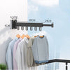 Retractable Cloth Drying Rack Indoor & outdoor Space Saving Folding Clothes Hanger Wall Mount Aluminum Home Laundry Clothesline - TheWellBeing4All