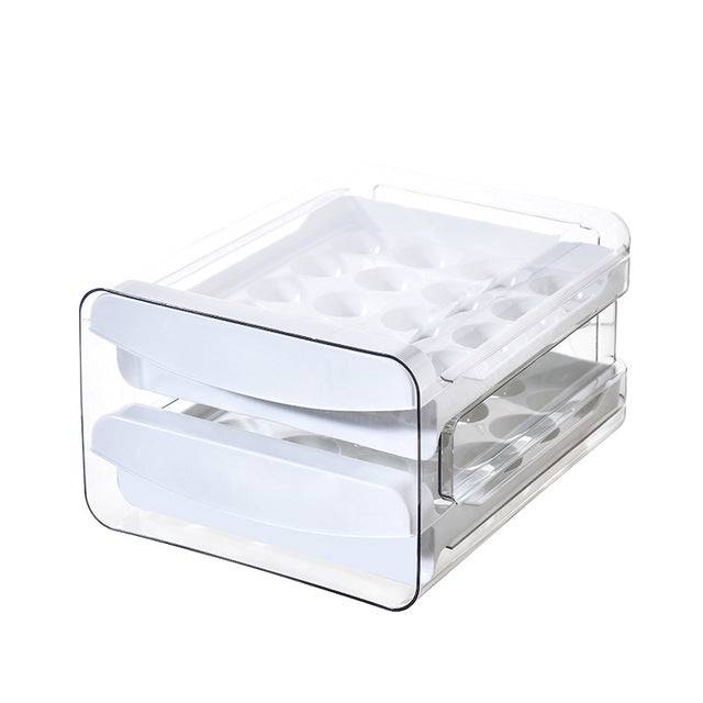 Grids Egg Storage Container for Refrigerator Clear Drawer T - TheWellBeing4All