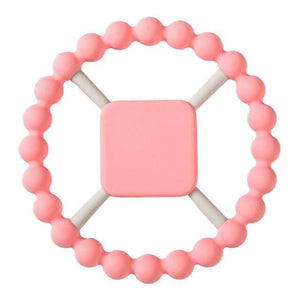 Baby Teether Silicone Bracelet BPA Free  Cute Animal Silicone Pendant Wood Ring  Teething Rattle - TheWellBeing4All