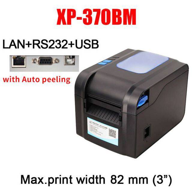 Xprinter Thermal Label Printer 20mm-80mm Barcode Sticker Printer Bluetooth Printer LAN Bluetooth USB - TheWellBeing4All