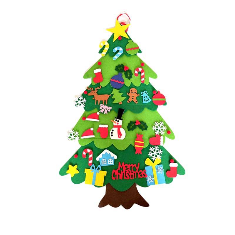 DIY Felt Christmas Tree Merry Christmas Decorations - TheWellBeing4All