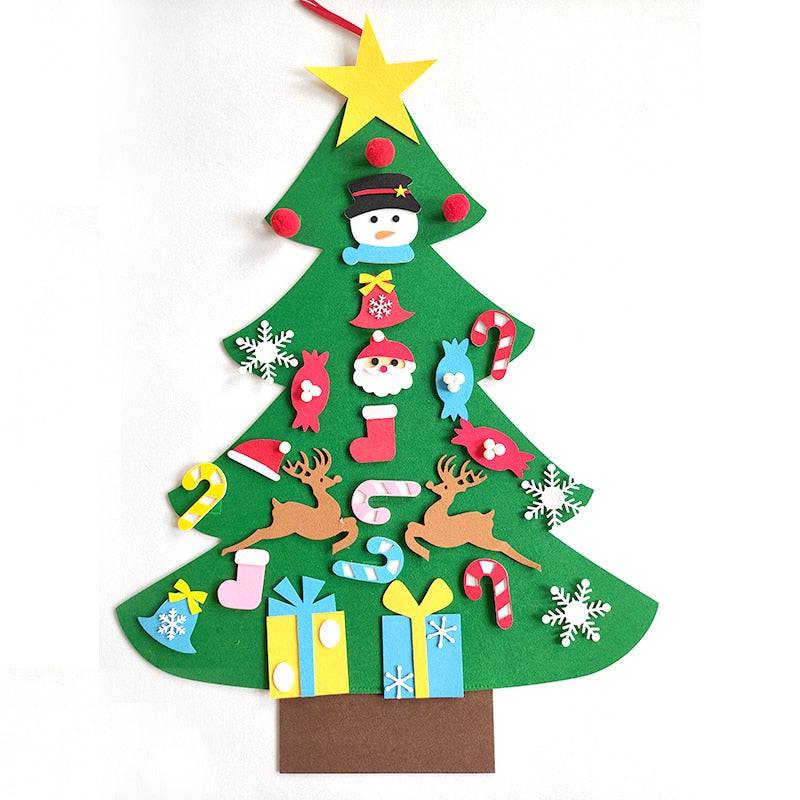 DIY Felt Christmas Tree Merry Christmas Decorations - TheWellBeing4All