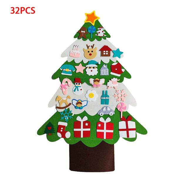 DIY Felt Christmas Tree Merry Christmas Decorations - TheWellBeing4All