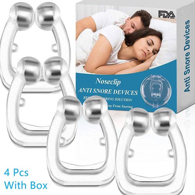 Magnetic Anti Snore Device Stop Snoring Nose Clip Easy Breathe Improve Sleeping Aid Apnea Guard Night Device