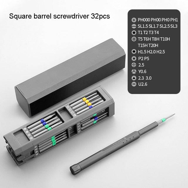 Multifunction screwdriver set S2 Phillips slotted Precision Screw driver bit Mobile notebook maintenance tool hand tools - TheWellBeing4All