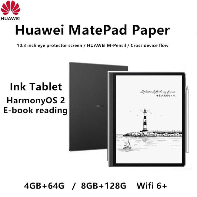 HUAWEI MatePad Paper Ink Screen WIFI 4G 64G/6G 128G black 10.3 inch - TheWellBeing4All