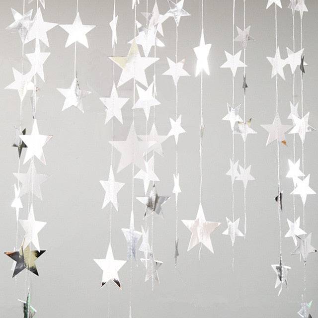 4M Star Xmas Tree Paper Garland Merry Christmas Decorations - TheWellBeing4All