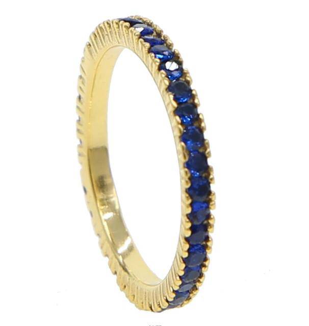 Women Stacking Micro Pave Red Blue Green Fashion Finger Jewelry - TheWellBeing4All