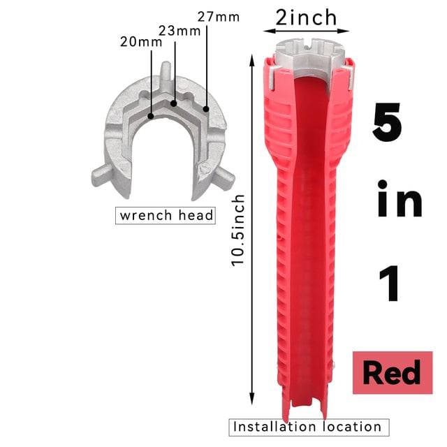 8 in 1 wrench repair tool non-slip assembly key plumbing installation wrench - TheWellBeing4All