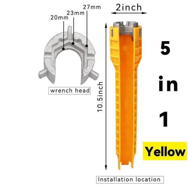 8 in 1 wrench repair tool non-slip assembly key plumbing installation wrench - TheWellBeing4All