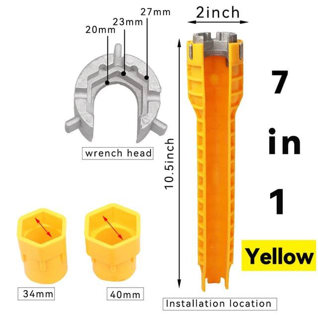 8 in 1 wrench repair tool non-slip assembly key plumbing installation wrench - TheWellBeing4All