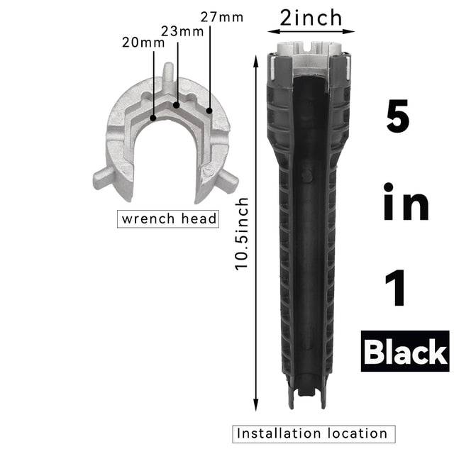 8 in 1 wrench repair tool non-slip assembly key plumbing installation wrench - TheWellBeing4All