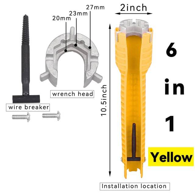 8 in 1 wrench repair tool non-slip assembly key plumbing installation wrench - TheWellBeing4All