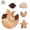 Wooden Baby toys Stars Moon Balance Blocks Board - TheWellBeing4All