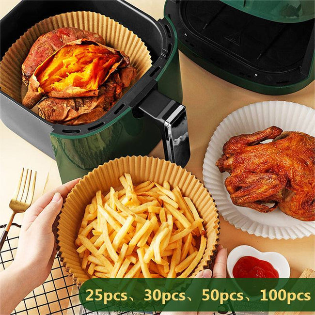 Air Fryer Disposable Baking Paper Oil-Proof Steamer Basket Liner - TheWellBeing4All