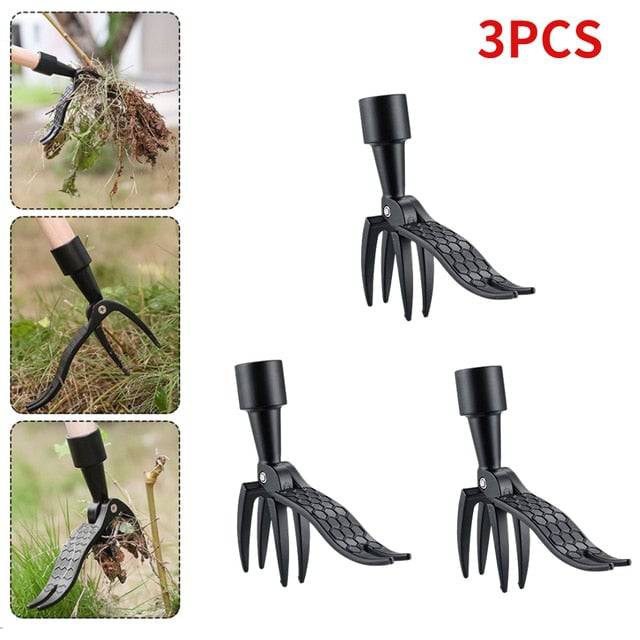 Metal Weeder the Stand Up Weed Puller Tool Claw Weeder Root Remover - TheWellBeing4All