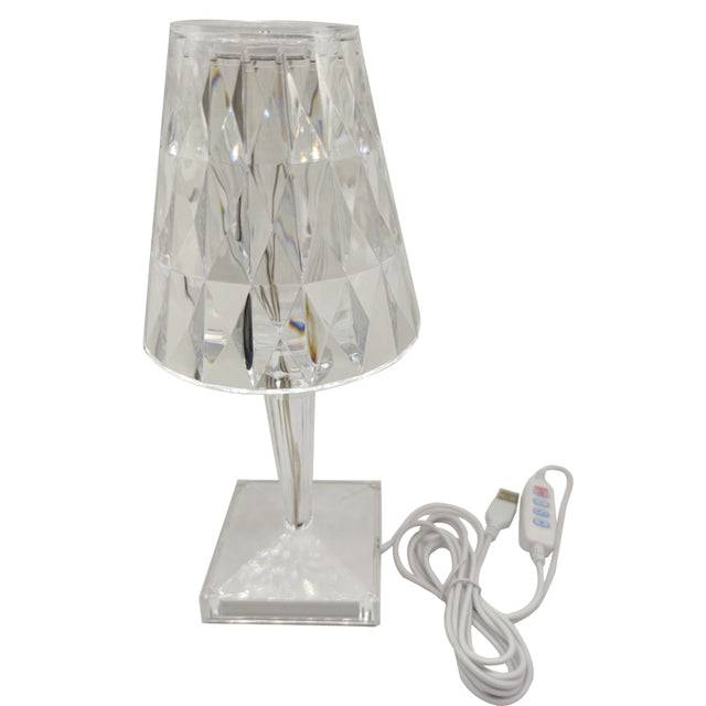 Diamond Table Lamp Acrylic Decoration Desk Lamps - TheWellBeing4All