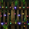 LED Peach Flower String Lamp Solar Luz Outdoor Lighting - TheWellBeing4All