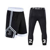 Men's Basketball Shorts and Tights Set - Quick-Dry Sports Gym Workout Shorts - TheWellBeing4All