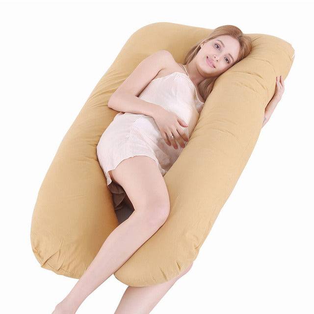 Pregnancy Pillow Case Cotton Sleeping Support Pillow Cover For Pregnant Women Washable Side Sleeper Maternity Pillowcase - TheWellBeing4All