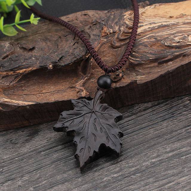 Handmade Ethnic Ebony Exaggerated Long Sweater Chain Pendant necklace - TheWellBeing4All