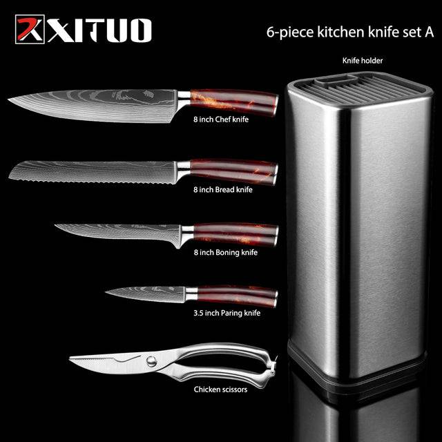 Professional Stainless Steel Knife Set - TheWellBeing4All