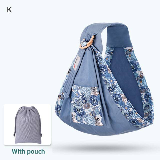 Mesh Fabric Baby Wrap and Infant Sling Carrier for Newborns and Nursing Cover, Supports up to 130 lbs (0-36M) - TheWellBeing4All