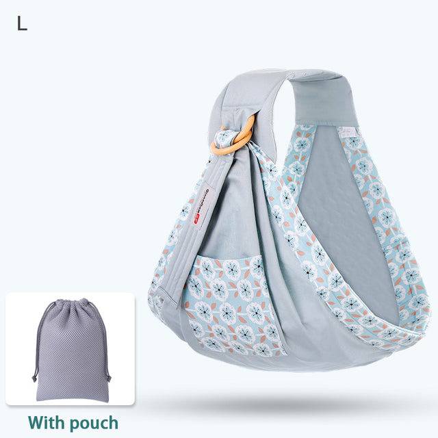 Mesh Fabric Baby Wrap and Infant Sling Carrier for Newborns and Nursing Cover, Supports up to 130 lbs (0-36M) - TheWellBeing4All