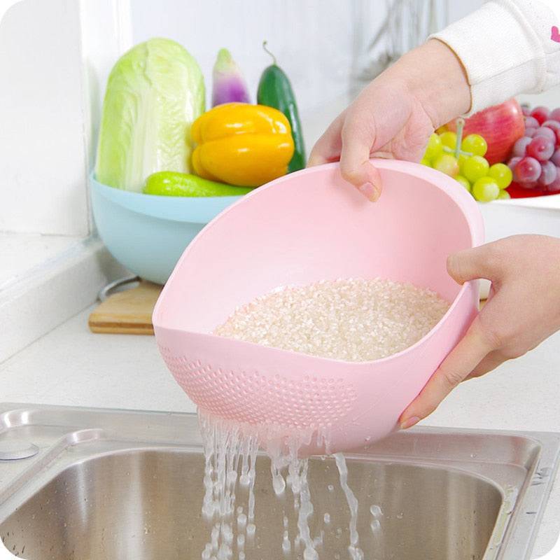 Sieve Plastic Colander Kitchen Drain Basket with Handles - TheWellBeing4All