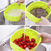 Sieve Plastic Colander Kitchen Drain Basket with Handles - TheWellBeing4All