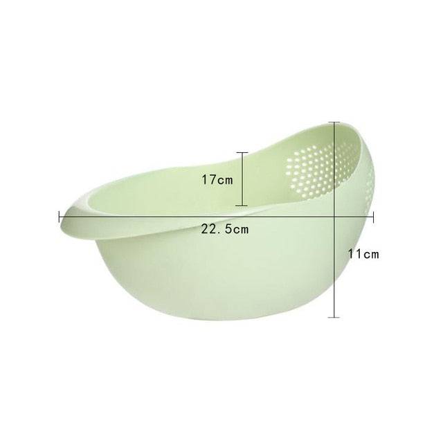 Sieve Plastic Colander Kitchen Drain Basket with Handles - TheWellBeing4All