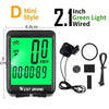 Bicycle Computer digital Speedometer Odometer Backlight Wireless Wired Bike Stopwatch - TheWellBeing4All