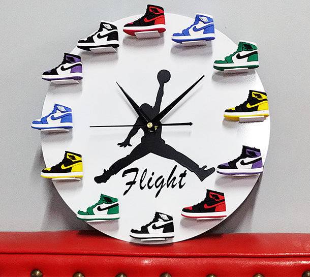 Wall Clocks Living Room Decoration 30cm Small Basketball Shoes - TheWellBeing4All