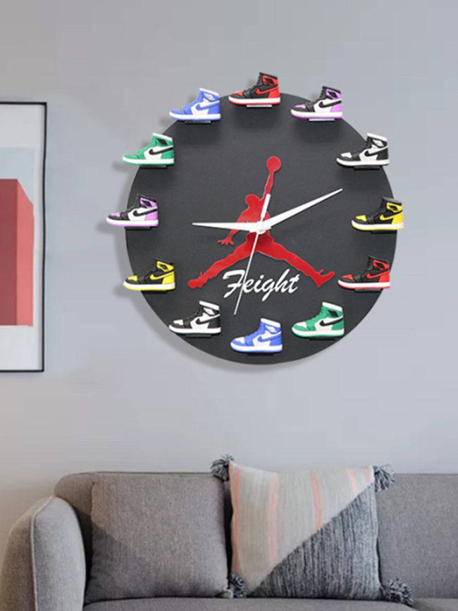 Wall Clocks Living Room Decoration 30cm Small Basketball Shoes - TheWellBeing4All