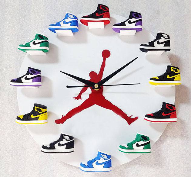 Wall Clocks Living Room Decoration 30cm Small Basketball Shoes - TheWellBeing4All