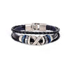 Trendy Genuine Leather Bracelets Men Stainless Steel Multilayer Braided Rope Bracelets - TheWellBeing4All