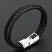 Trendy Genuine Leather Bracelets Men Stainless Steel Multilayer Braided Rope Bracelets - TheWellBeing4All