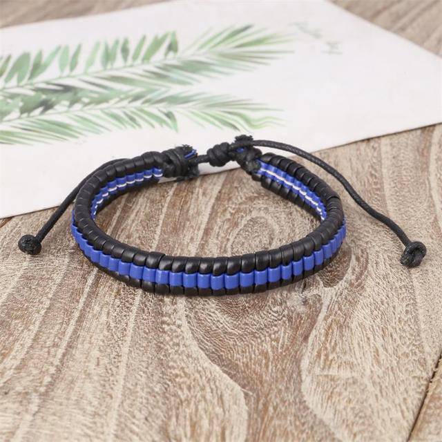 Trendy Genuine Leather Bracelets Men Stainless Steel Multilayer Braided Rope Bracelets - TheWellBeing4All