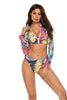 Swimsuit Geometric Print Plus Size - TheWellBeing4All