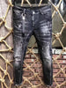 Men Dsquared2 High-end Washed Hole Printed - TheWellBeing4All