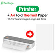 A4 Paper Printer Direct Thermal Transfer Wireless Mobile Photo Printer USB BT Connection - TheWellBeing4All